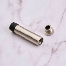 Smith & Locke Cylinder Door Stop 16 x 71mm Satin Nickel  3 Pack