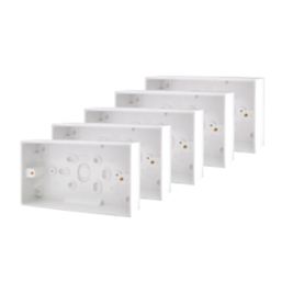 British General 900 Series 2-Gang Surface Pattress  Back Boxes 29mm 5 Pack