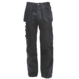 DEWALT Pro Tradesman Work Trousers Black 38" W 29" L