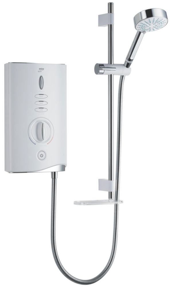 Mira Sport Max with Airboost White 10.8kW Manual Electric Shower - Screwfix