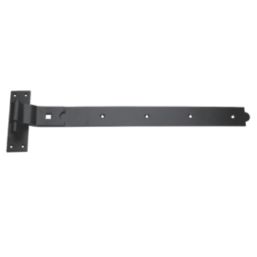Smith & Locke Black Powder-Coated Cranked Gate Hinge Hook & Band 165mm x 612mm x 51.5mm