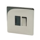 Crabtree Platinum 13A Switched Fused Spur  Black Nickel with Black Inserts