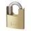 Smith & Locke  Brass   Closed Shackle  Padlock 50mm