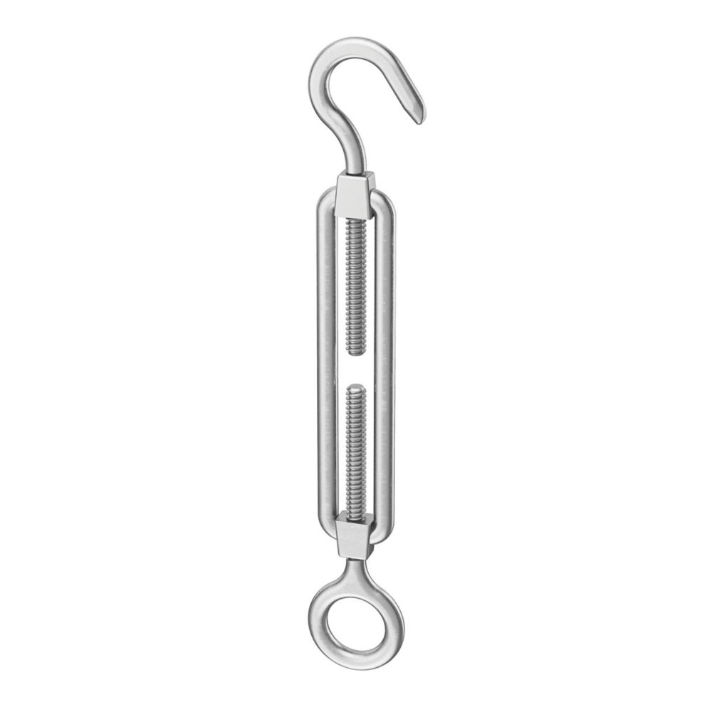 Essentials Steel Hook & Eye Turnbuckle 9mm 2 Pack Screwfix
