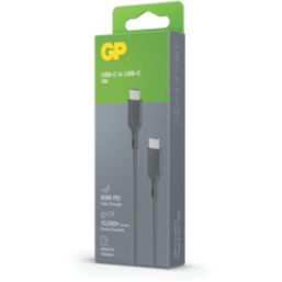 GP Batteries USB-C to USB-C Charging Cable 1m