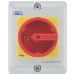 British General CPRSD416 16A 4-Pole Rotary Isolator NO