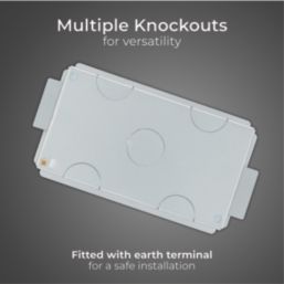 British General  Fire Rated 2-Gang Dry Lining  Box 35mm