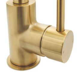 Highlife Bathrooms Blackford Mono Mixer Brushed Brass