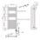 Flomasta 1000mm x 400mm 853BTU Chrome Flat Electric Towel Radiator