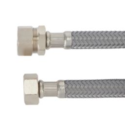 Flomasta Straight Flexible Compression Hose 22mm x 3/4" x 300mm