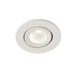 Saxby Vega Round LED Micro Downlights Matt White 12W 240lm 3 Pack