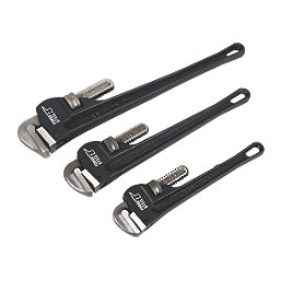 Forge Steel  Pipe Wrench Set 3 Pieces