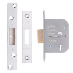 ERA  5 Lever Chrome Mortice Deadlock 64mm Case - 44mm Backset