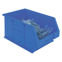 Barton TC3 Semi-Open-Fronted Storage Bins 4.6Ltr Blue 10 Pack