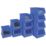 Barton TC3 Semi-Open-Fronted Storage Bins 4.6Ltr Blue 10 Pack