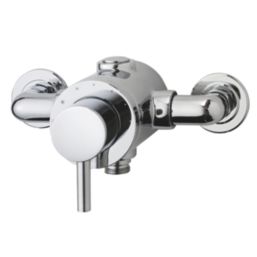 Triton Elina Exposed Single Outlet Thermostatic Chrome Mixer Shower Valve