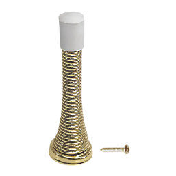 Smith & Locke Cylinder Door Stops 24 x 79mm Polished Brass 3 Pack