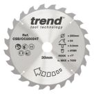 Trend CSB/CC25024T Wood Crosscut Circular Saw Blade 250mm x 30mm 24T