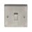 British General Nexus Metal 10AX 1-Gang 2-Way Light Switch  Brushed Iridium