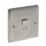 British General Nexus Metal 10AX 1-Gang 2-Way Light Switch  Brushed Iridium