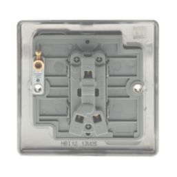 British General Nexus Metal 10AX 1-Gang 2-Way Light Switch  Brushed Iridium