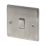 British General Nexus Metal 10AX 1-Gang 2-Way Light Switch  Brushed Iridium