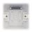 Hager Sollysta WMPB1/46 1-Gang Surface Pattress  Back Box 46mm