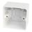 Hager Sollysta WMPB1/46 1-Gang Surface Pattress  Back Box 46mm