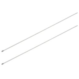 Essentials Stainless Steel Cable Ties Metallic 50cm x 0.46cm 100 Pack
