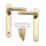 Mila ProLinea Lever Door Handles Type A Pair Gold