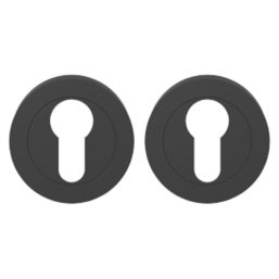 Smith & Locke Lormel Euro Escutcheon (Pair) Matt Black 50mm