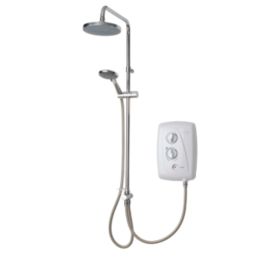 Triton T80 Easi-Fit+ DuElec White 9.5kW  Electric Shower with Diverter