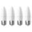 LAP  E27 Candle LED Light Bulb  470lm 4.2W 4 Pack