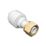 FloPlast FloFit+ Plastic Push-Fit Straight Tap Connector 15mm x 1/2"