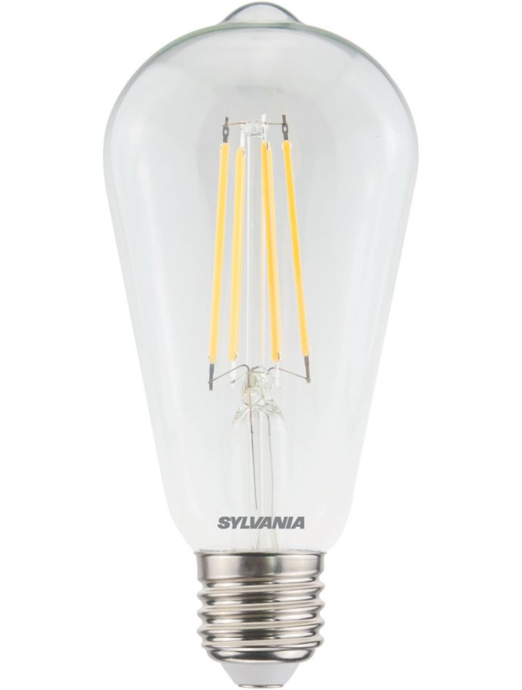 Sylvania ToLEDo Retro V5 CL 827 SL E27 ST64 LED Light Bulb 806lm 7W