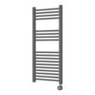 Flomasta 1100mm x 500mm 853BTU Grey Flat Electric Towel Radiator