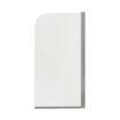 Semi-Framed Chrome Bath Screen Reversible 800mm x 1400mm