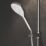 Aqualisa Optic Q Gravity-Pumped Ceiling-Fed Chrome Thermostatic Single Outlet Exposed Smart Shower with Adjustable Head