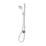 Aqualisa Optic Q Gravity-Pumped Ceiling-Fed Chrome Thermostatic Single Outlet Exposed Smart Shower with Adjustable Head