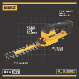 DEWALT  DCMHT520N-XJ 20cm 18V Li-Ion XR Brushless Cordless Compact Hedge Trimmer - Bare