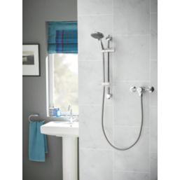 Triton Leona Rear-Fed Exposed Chrome Thermostatic Mixer Shower