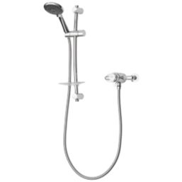 Triton Leona Rear-Fed Exposed Chrome Thermostatic Mixer Shower