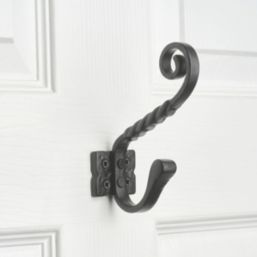 Decohooks Ornate Single Hook Black 140mm