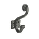 Decohooks Ornate Single Hook Black 140mm