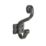 Decohooks Ornate Single Hook Black 140mm
