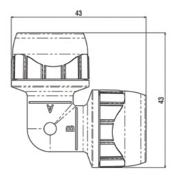 PolyPlumb Enhanced  Plastic Push-Fit Equal 90° Elbow 10mm