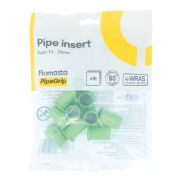 Flomasta STS28M Polybutylene & PEX Push-Fit Pipe Insert 28mm 10 Pack