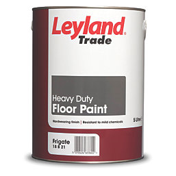 Leyland Trade Heavy Duty Floor Paint Frigate Grey 5Ltr