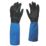 Showa Chem Master Gauntlets Blue/Black X Large