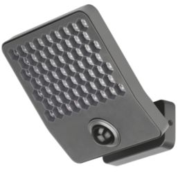 Lutec Atlantis Outdoor LED Anti-Glare Floodlight With PIR Sensor Dark Grey 24W 3200lm